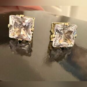 Elegant Gold and Silver Stud Earrings